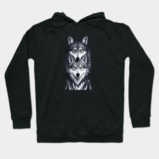 Wolf T Shirt Hoodie